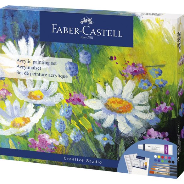 Faber-Castell Art and Graphic akril festőkészlet 18db-os CREATIVE STUDIO