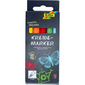 Folia kréta marker szett 5db-os, pasztel színek