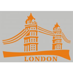 London A5 stencil sablon