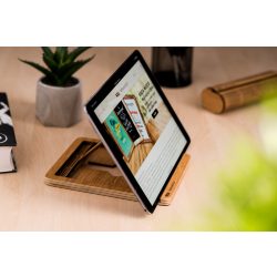   Krea-Wood nyírfából készült tablet tartó állvány, natúr színben